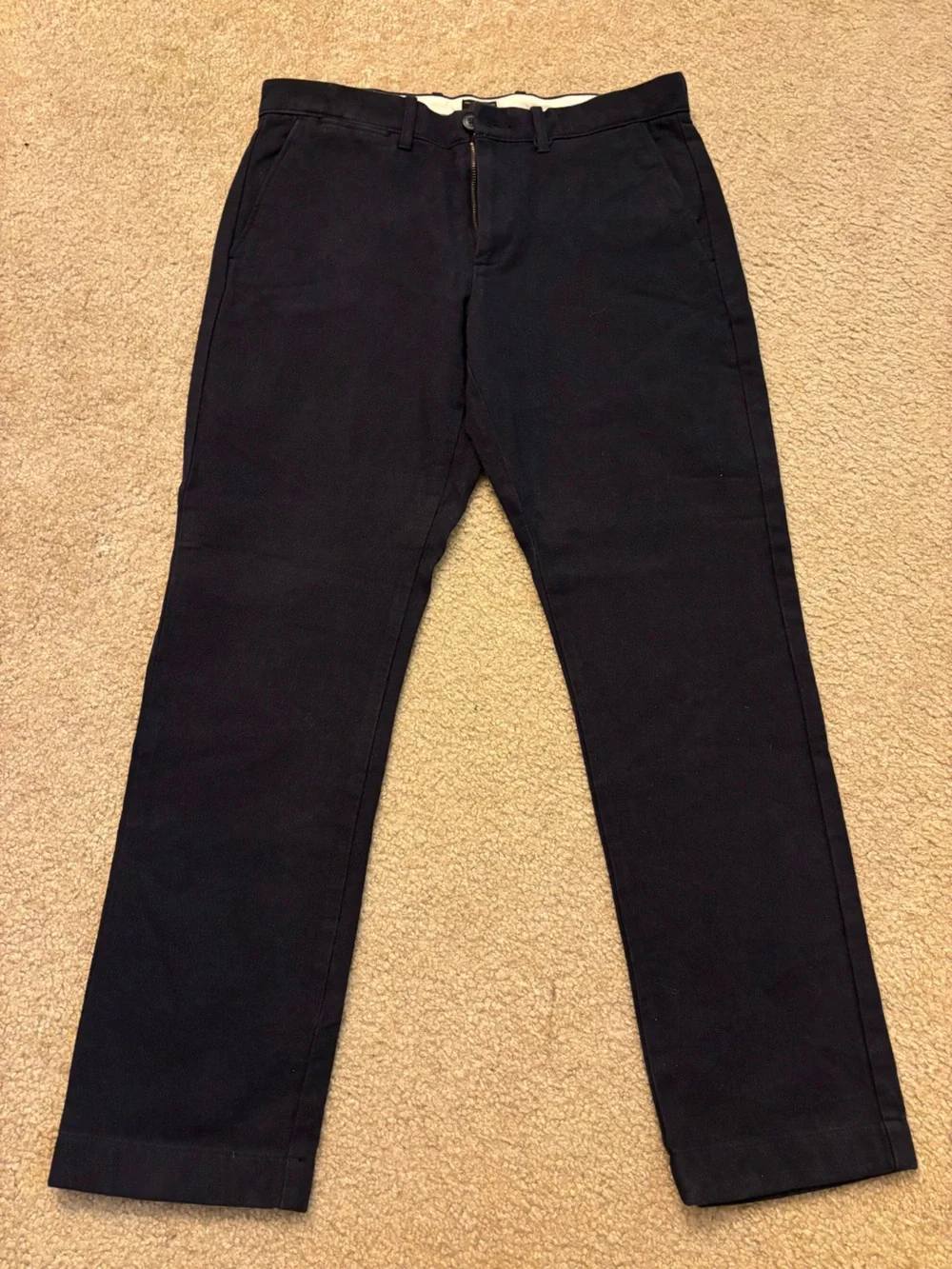 J. Crew 770 Straight Chinos in Navy Blue